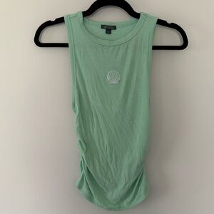 Wild Fable Embroidered Ribbed Tank, Small